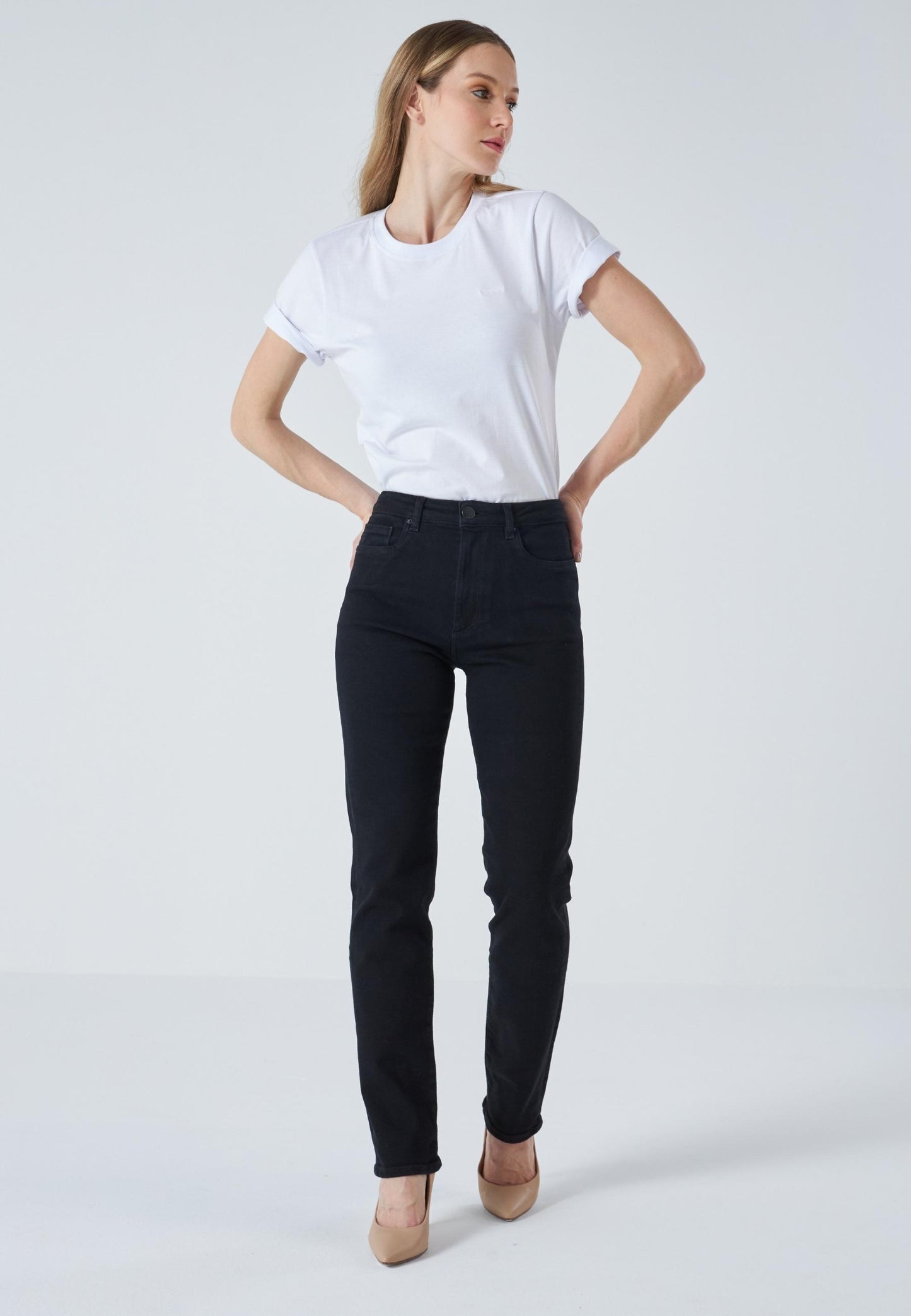 EVOLUTION FULL BLACK - Slim-Jeans