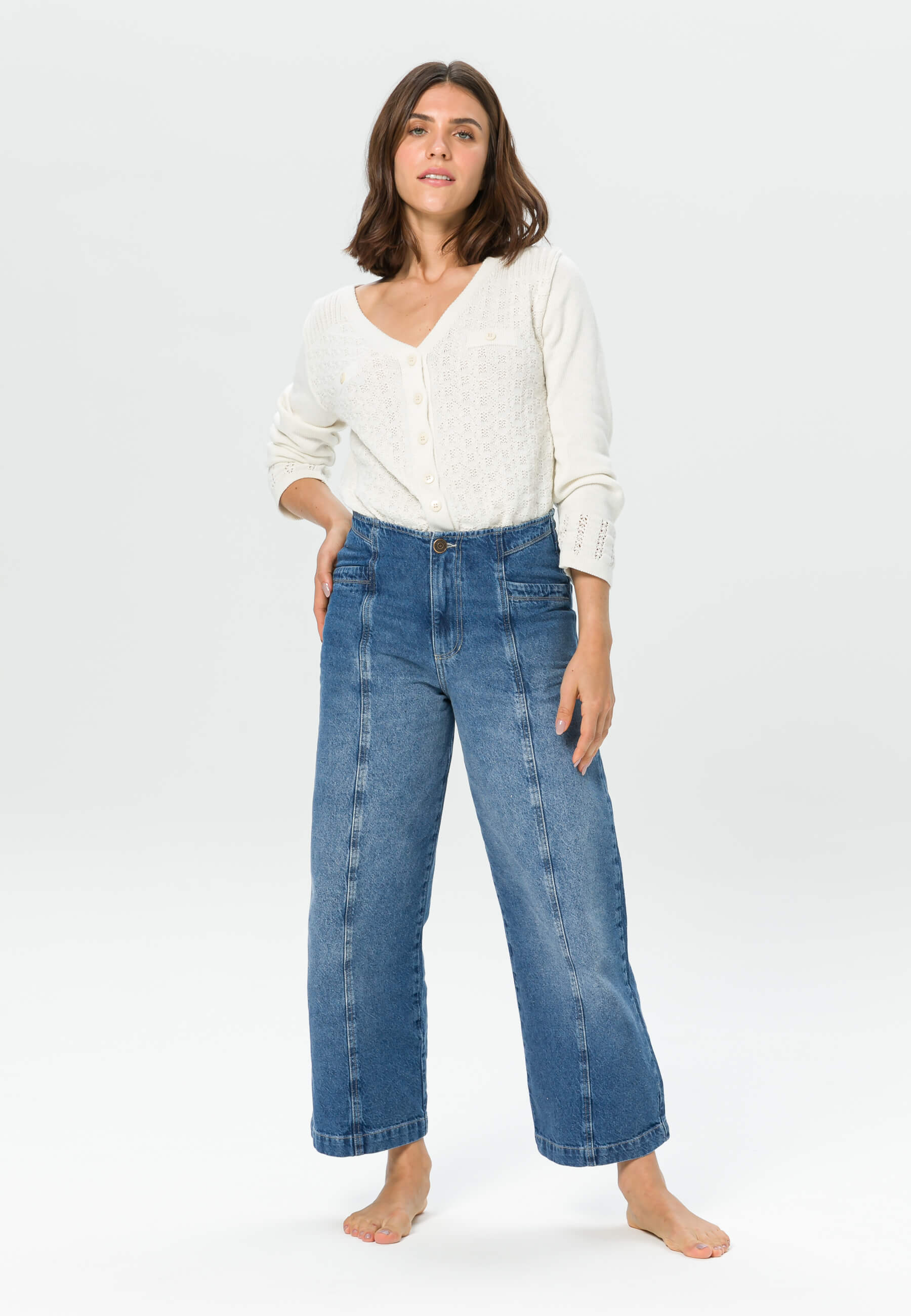 Madewell pleated wide leg on sale jeans